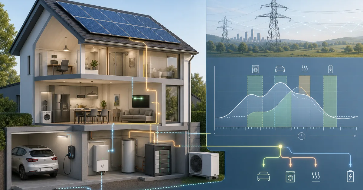 Wenn Wärmepumpe und Speicher das Stromnetz entlasten