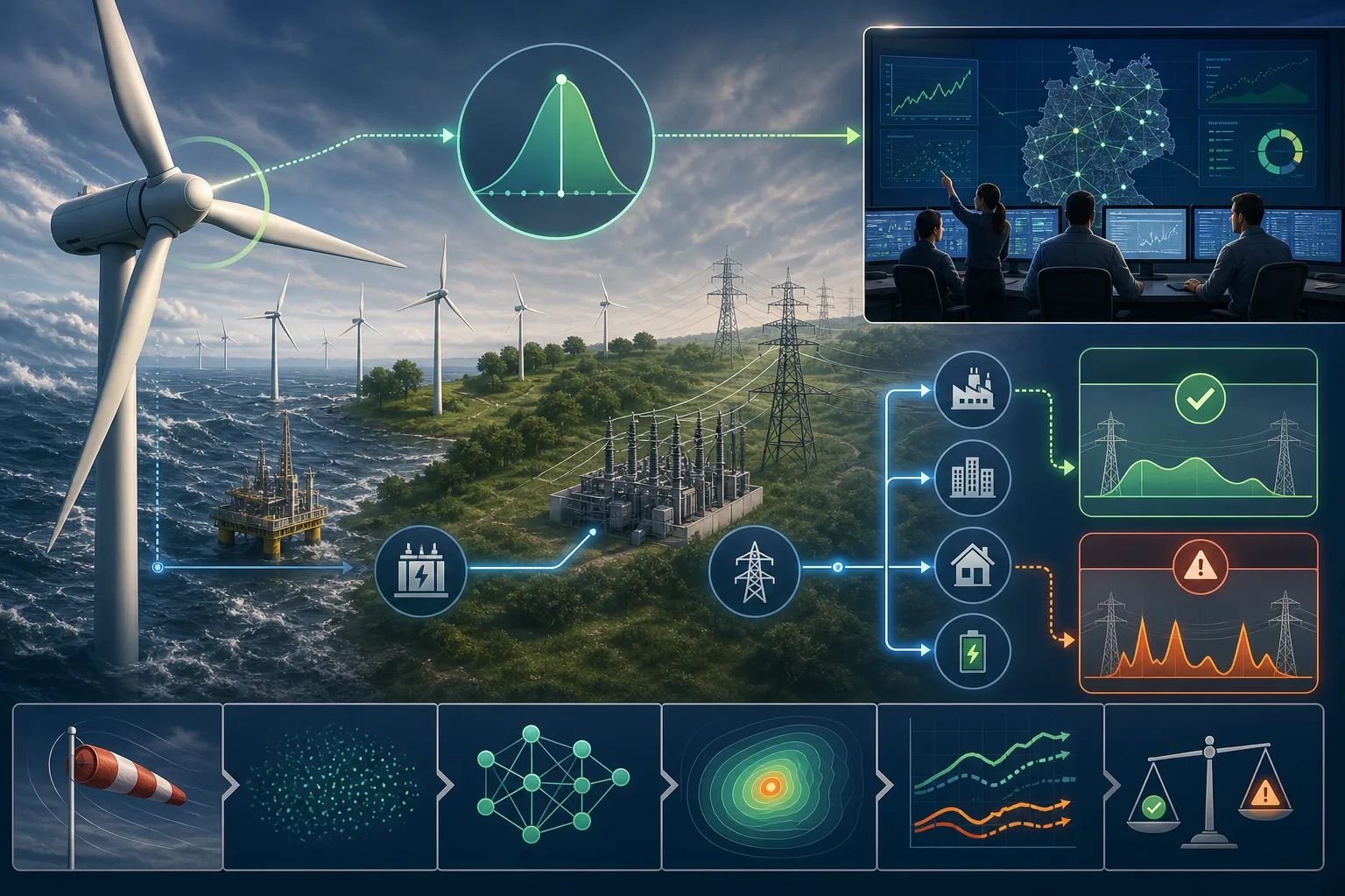 Wind-Rekord trifft Netzrealität: Wind-Rekord trifft Netzrealität: Überblick über Akteure und Zusammenhänge.