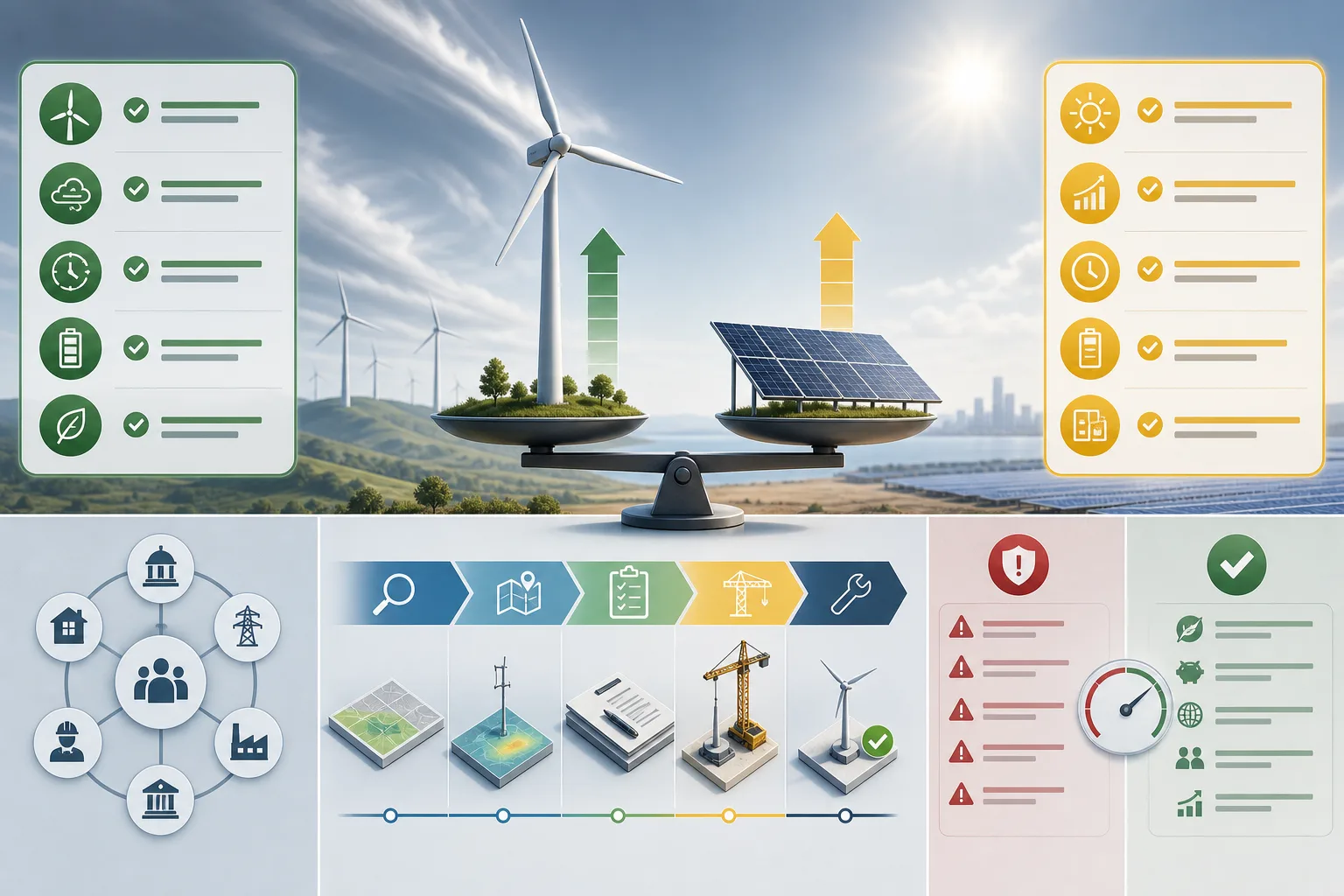 Wind schlägt Solar: Wind schlägt Solar: Praxis-Checkliste mit Risiken und nächsten Schritten.
