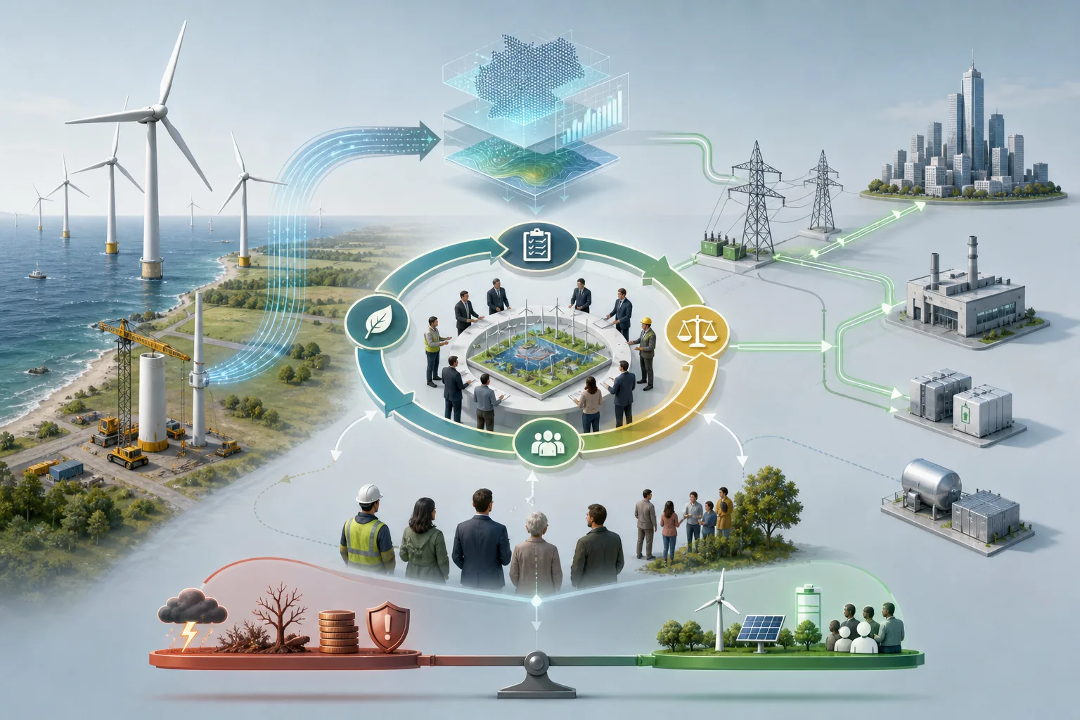 Windkraft-Rekord wird zur Umsetzungsfrage: Windkraft-Rekord wird zur Umsetzungsfrage: Überblick über Akteure und Zusammenhänge.
