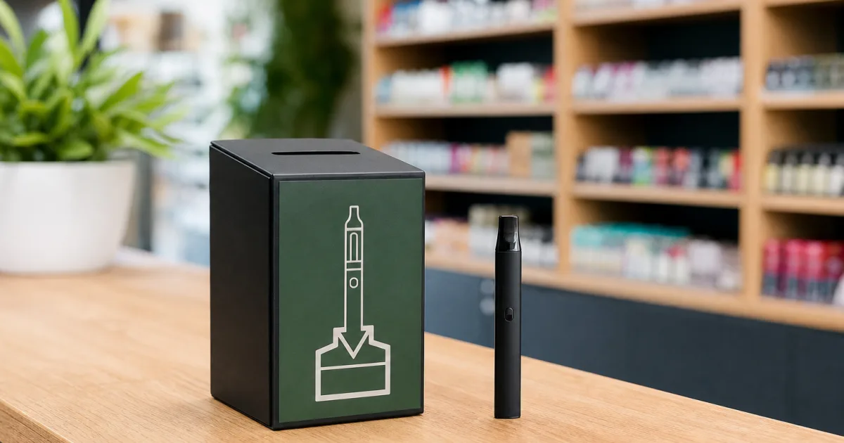 Leere Vapes zurück zum Kiosk: Was seit 1. Juli kostenlos möglich ist