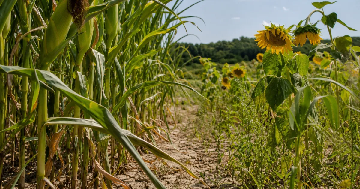 Mais und Sonnenblumen unter Hitzestress: Europas Ernteprognosen sinken