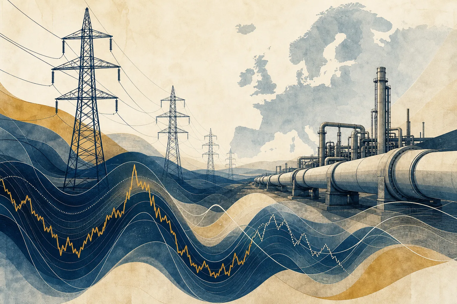 Stromnetz, Gasinfrastruktur und Marktschwankungen als Einflussfaktoren für Energiepreise