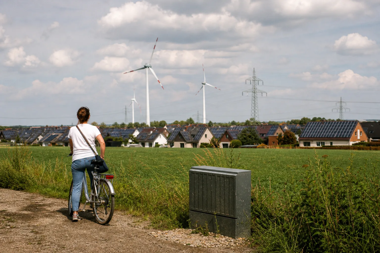 58 Prozent Ökostrom im ersten Halbjahr 2026: redaktionelle Fotoszene zum Artikel mit den wichtigsten Auswirkungen.
