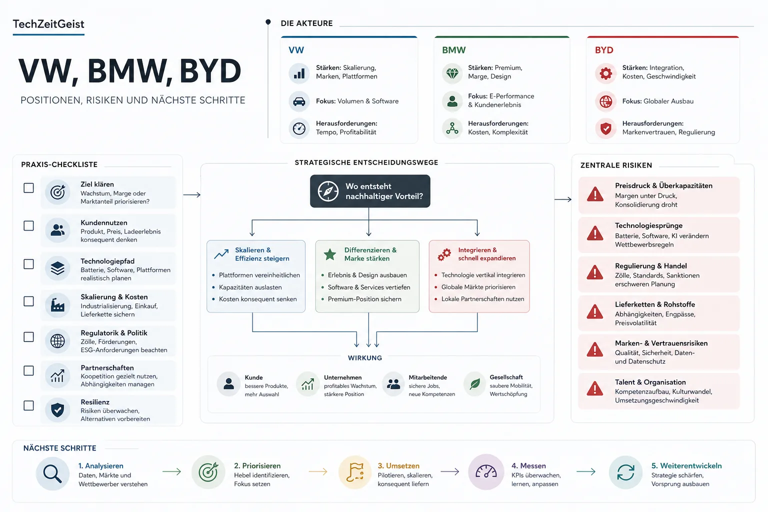 VW, BMW, BYD: Praxis-Checkliste mit Risiken und nächsten Schritten.