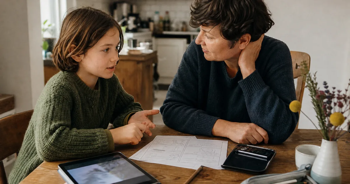 Ein eigenes Ferienprojekt statt weiterzuscrollen: Was Familien am Tablet klären sollten