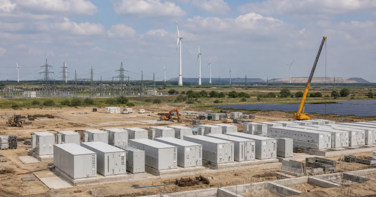Mehr Wind- und Solarstrom ins Netz: Was die neue 400-MWh-Batterie in der Lausitz leisten soll