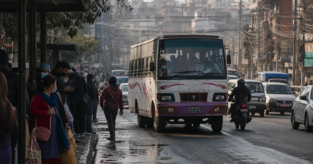 Bus kommt oder nicht? Was Kathmandus neue Bus-App mit Echtzeitdaten leisten kann