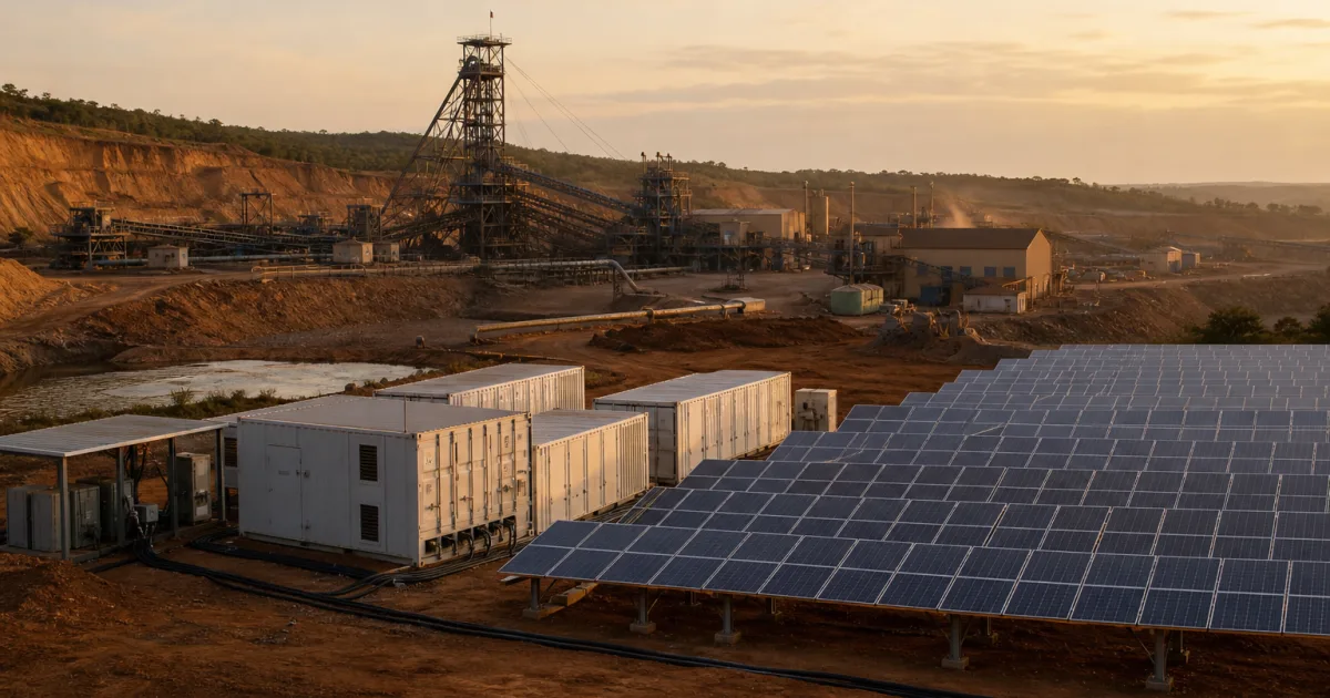 Solarstrom für eine Kupfermine: Wie ein Batteriespeicher aus Tageslicht planbare Leistung machen soll