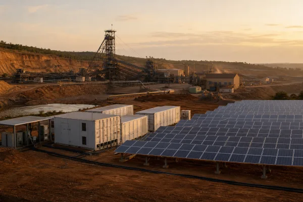 Solarstrom für eine Kupfermine: Wie ein Batteriespeicher aus Tageslicht planbare Leistung machen soll