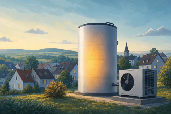 Quellendorf: 500 Kubikmeter Wasser machen die Wärmepumpe flexibler