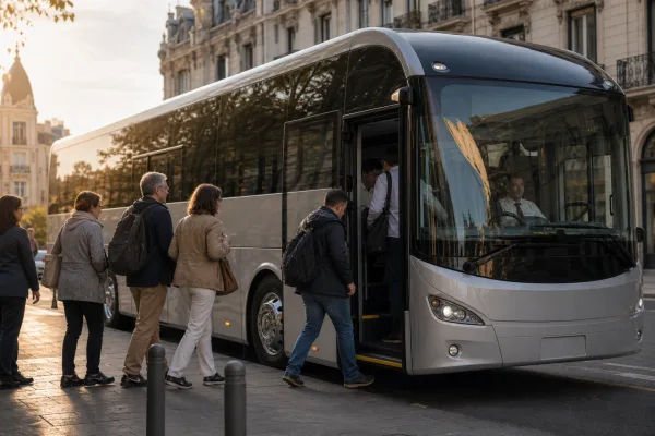 Madrid testet den Irizar-Wasserstoffbus mit Fahrgästen