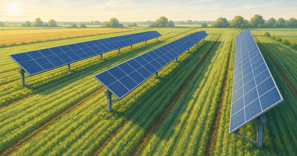 Agri-PV in Selchow: Elf Meter Platz für Strom und Ackerbau