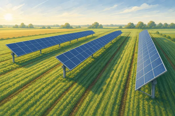 Agri-PV in Selchow: Elf Meter Platz für Strom und Ackerbau