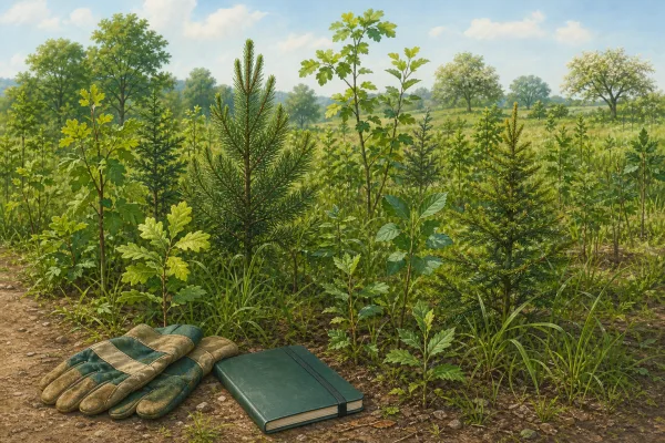 Schulklimawald Hiddenhausen: Lernen nach dem Pflanztag