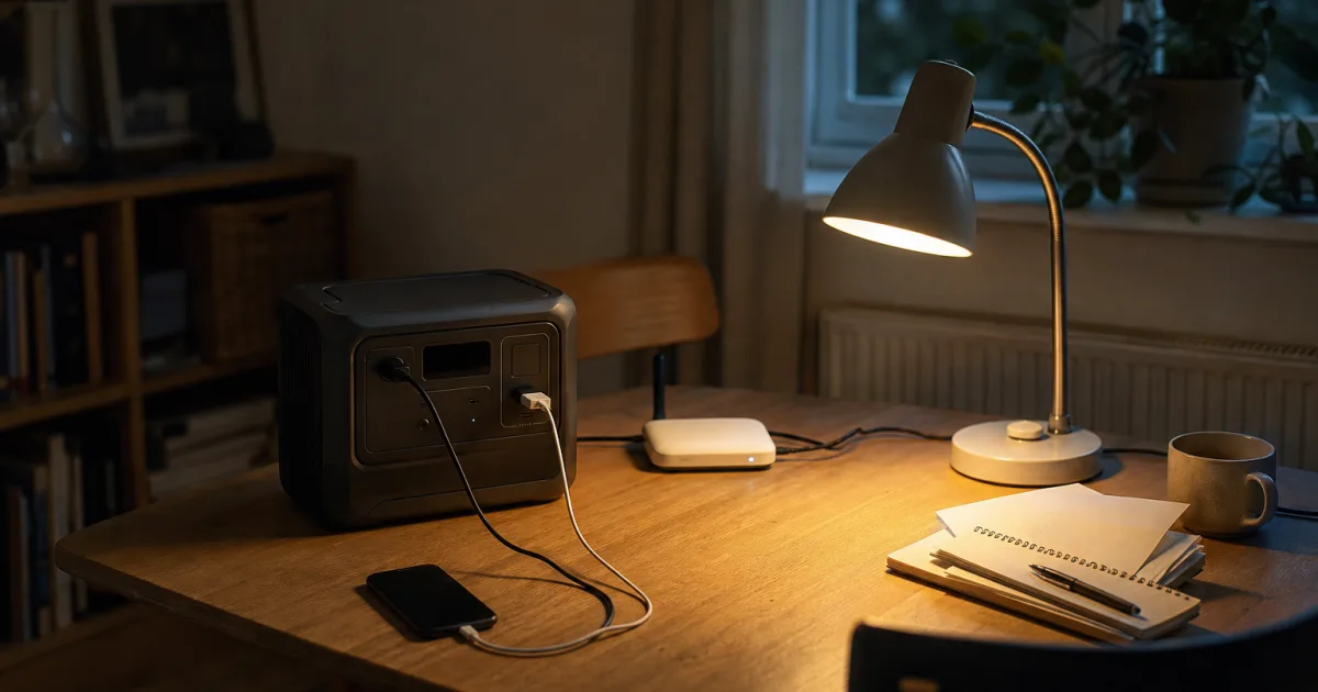 Stromausfall: Wie weit 256 Wattstunden für Router, Licht und Handy reichen