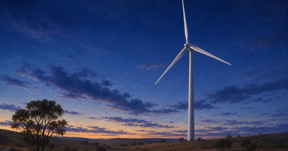 Lotus Creek: Erste Turbine eines Windparks mit Nachtwind
