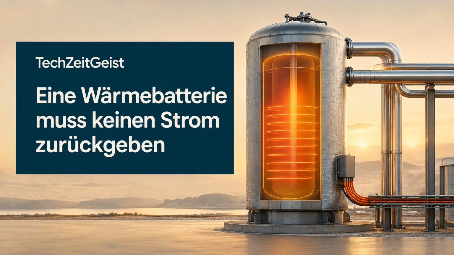 Redaktionelle Illustration: Eine Wärmebatterie muss keinen Strom zurückgeben