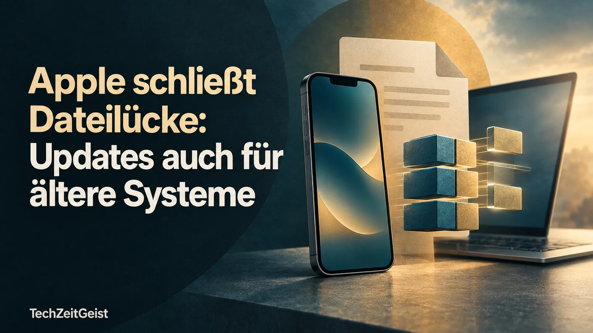 Magazincollage mit Geräten und der vollständigen Artikelüberschrift.