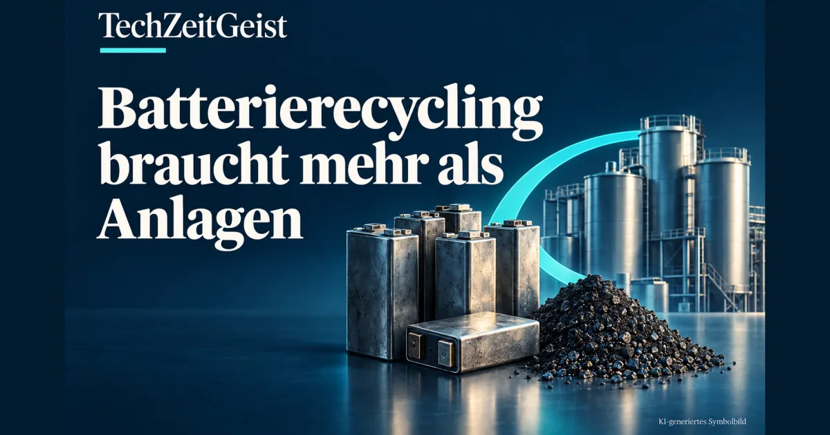 Batterierecycling: Warum neue Anlagen noch keinen unabhängigen Kreislauf schaffen