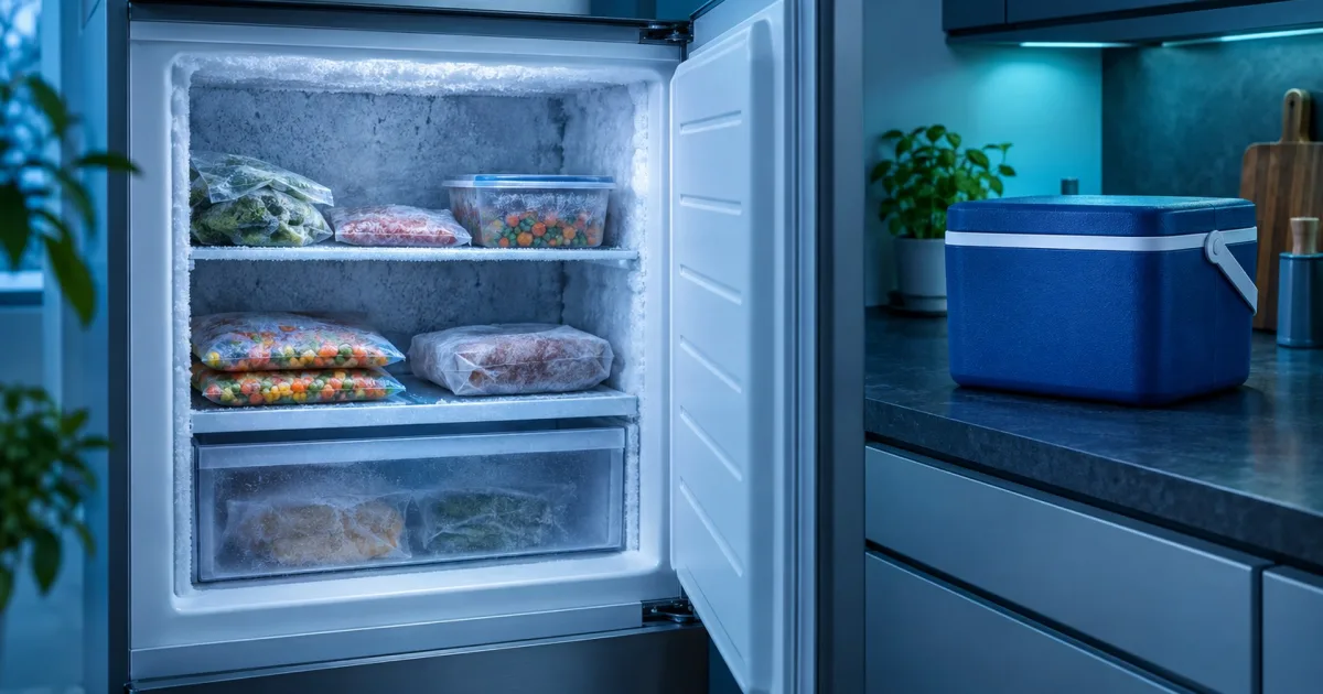 Gefriergerät abtauen: Erst die Lebensmittel retten, dann das Eis