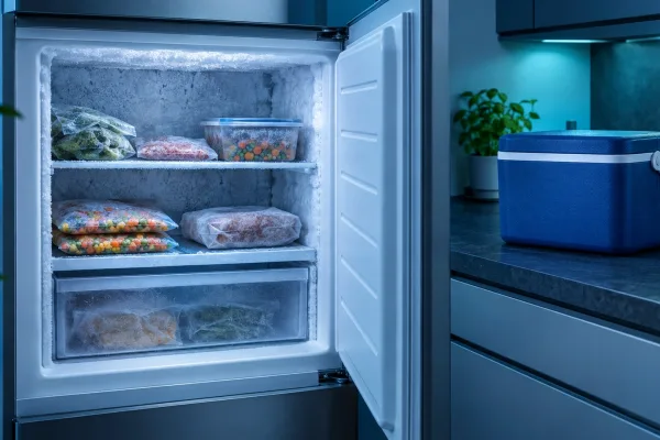 Gefriergerät abtauen: Erst die Lebensmittel retten, dann das Eis