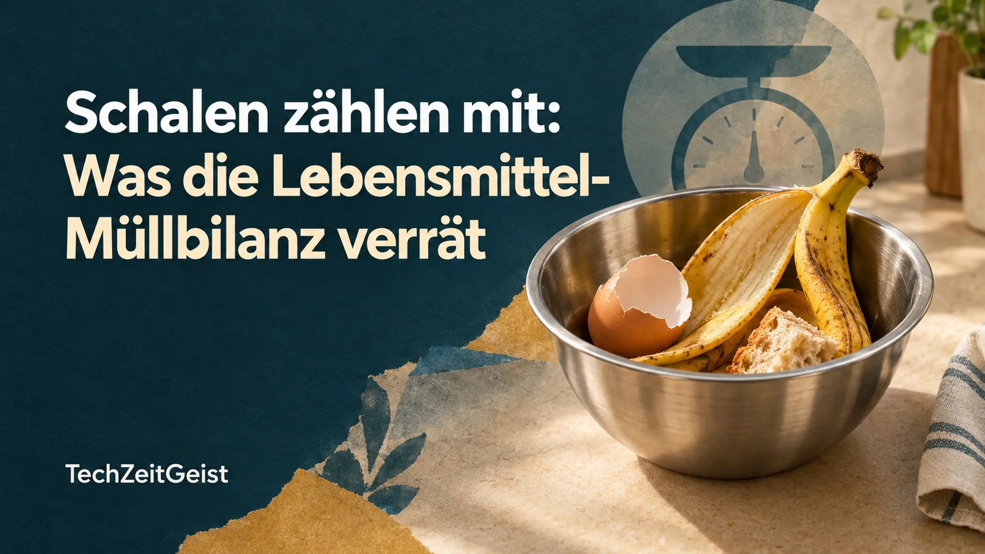Magazinbild mit Küchenabfällen und vollständiger Artikelüberschrift.