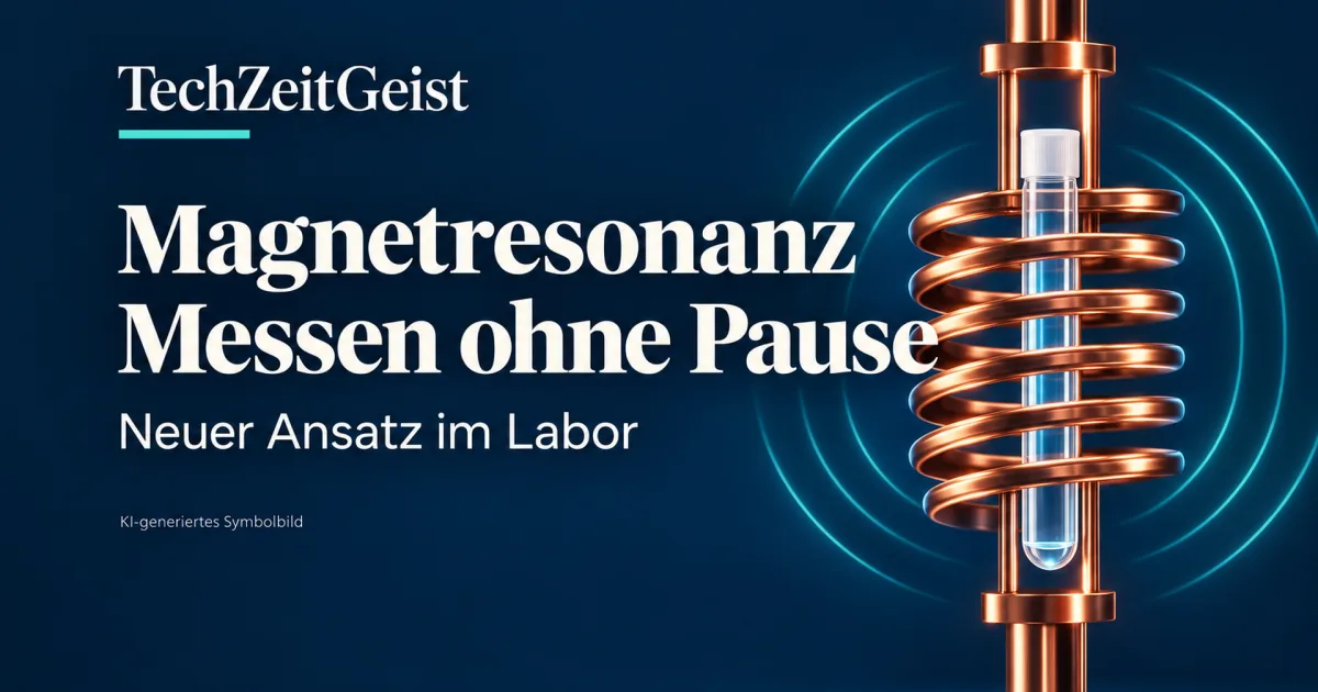 Magnetresonanz: Stuttgarter Team misst schon während der Anregung