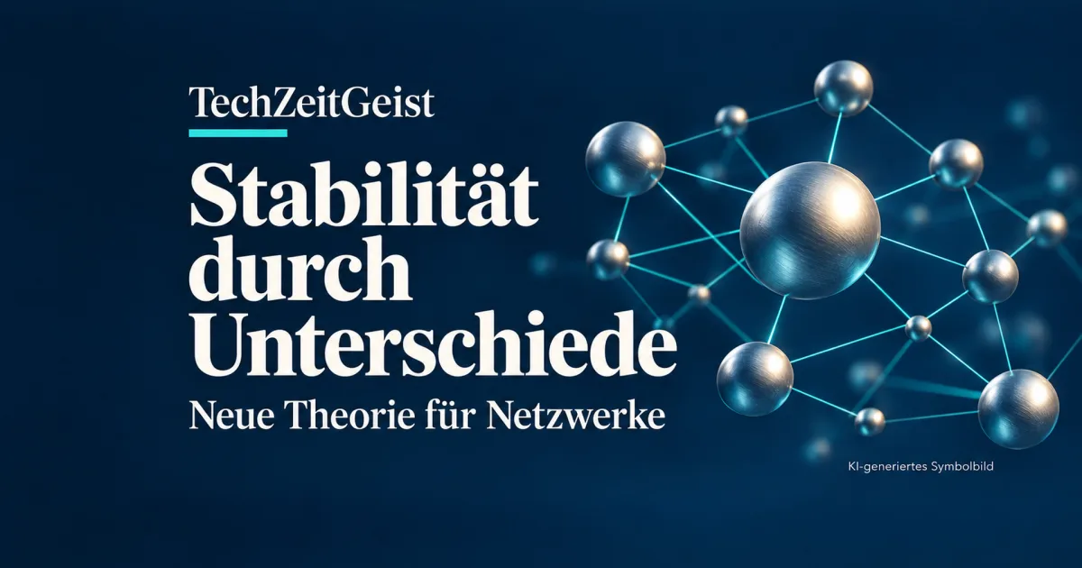 Neue Netzwerktheorie zeigt, wann Unterschiede stabilisieren