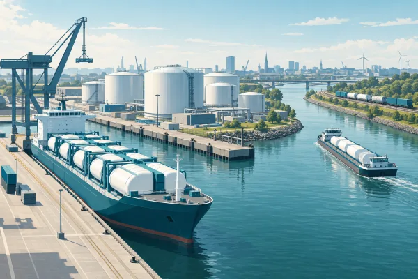 Studie prüft Wasserstoffimporte über Amsterdam nach Duisburg