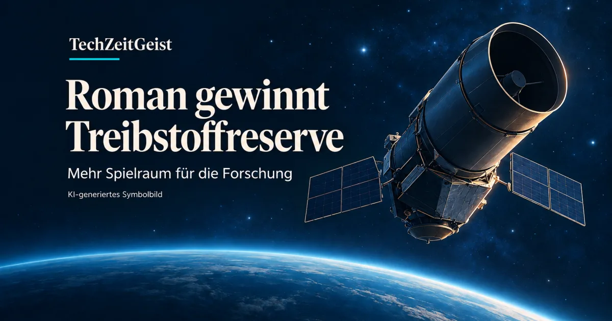 Roman-Weltraumteleskop: NASA erwartet Treibstoff für mindestens 22 Jahre