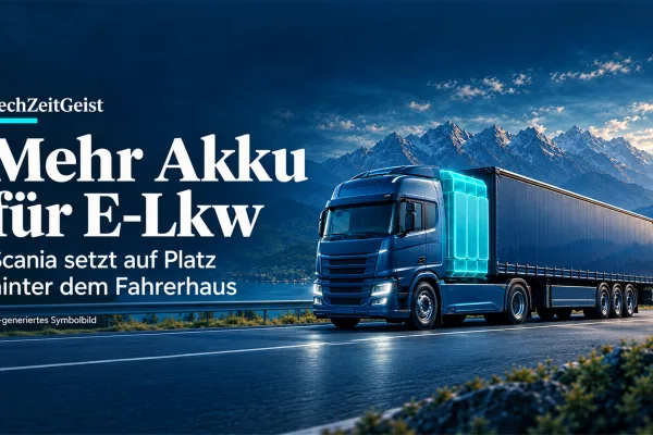 Scania kündigt E-Lkw mit Zusatzakkus und bis zu 720 Kilometern Reichweite an