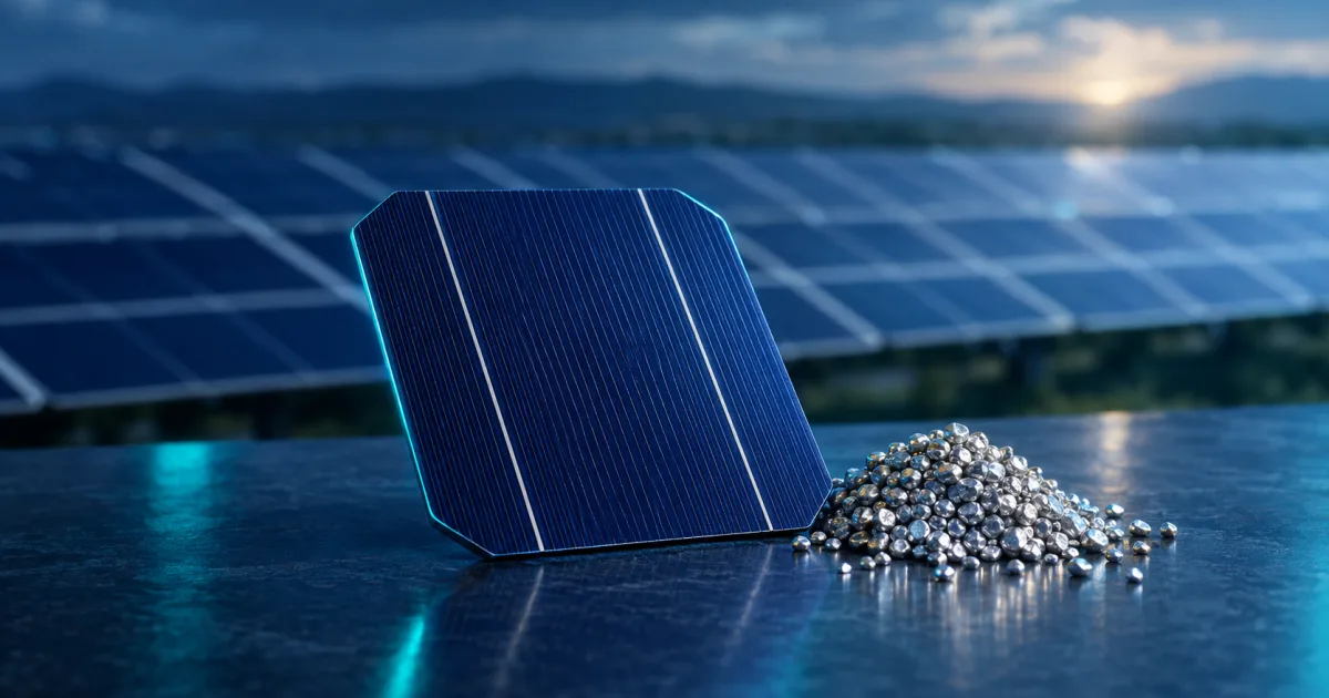 Mehr Solaranlagen, weniger Silberbedarf: Wie beides zusammenpasst