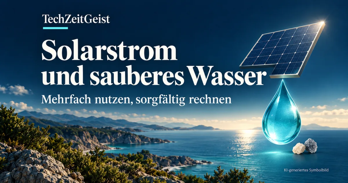 Solarstrom und Wasser: Mehrfachnutzung braucht mehr als gute Erträge