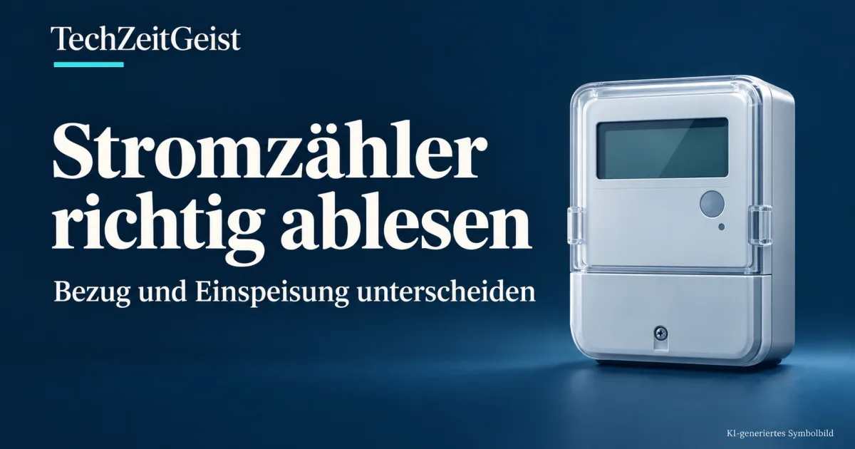 Stromzähler ablesen: Was 1.8.0 und 2.8.0 bedeuten
