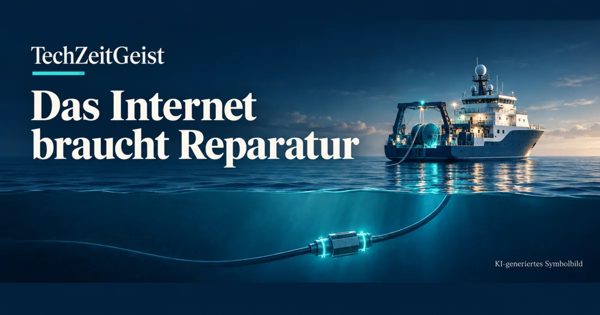 Unterseekabel: Warum ein stabiles Internet auch Reparaturbereitschaft braucht