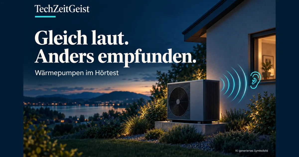 Wärmepumpen: Warum gleich laut nicht gleich angenehm ist