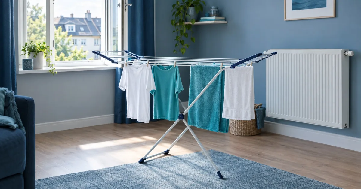 Wäsche trocknen in der Wohnung: Heizen allein reicht nicht
