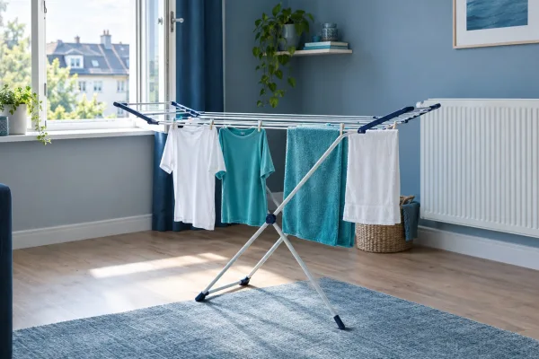 Wäsche trocknen in der Wohnung: Heizen allein reicht nicht