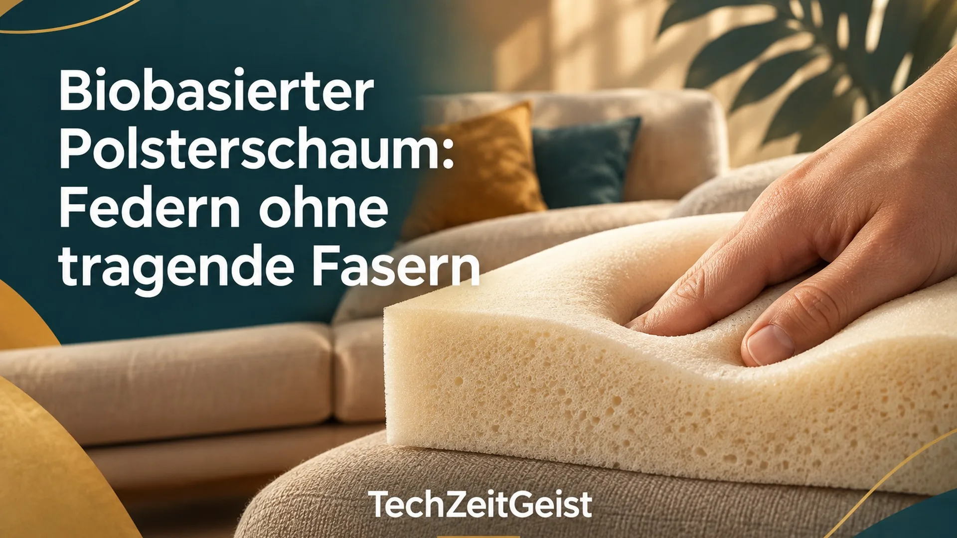 Magazinillustration mit vollständiger Überschrift und einem zusammengedrückten Schaumstoffpolster.