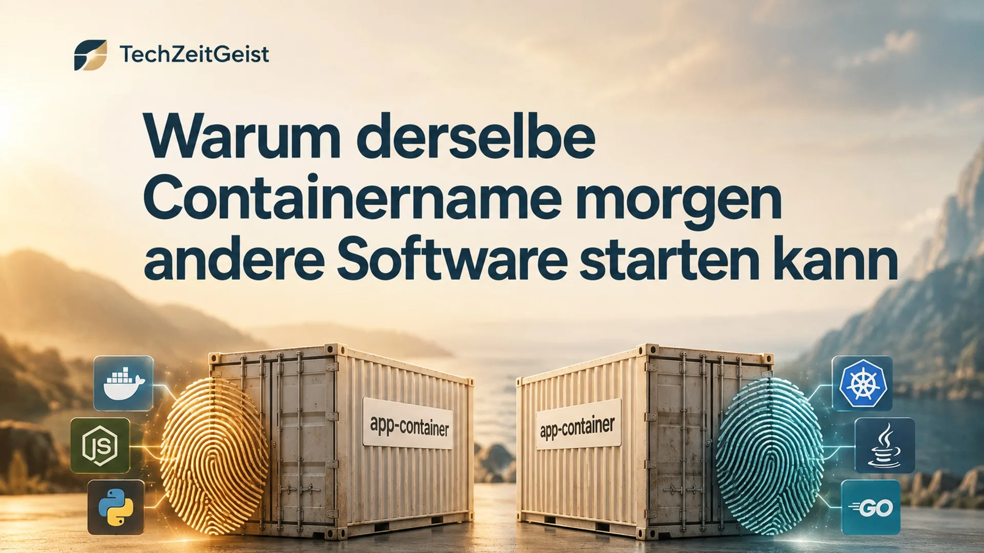 Zwei gleich beschriftete neutrale Versandkisten neben einem präzisen Fingerabdruck der jeweiligen Inhalte; metaphorischer Softwarevergleich, keine gedruckten Fantasie-Zahlen.