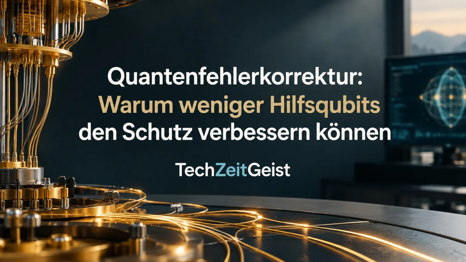 Symbolische Datenqubits und Hilfsqubits einer Quantenfehlerkorrektur