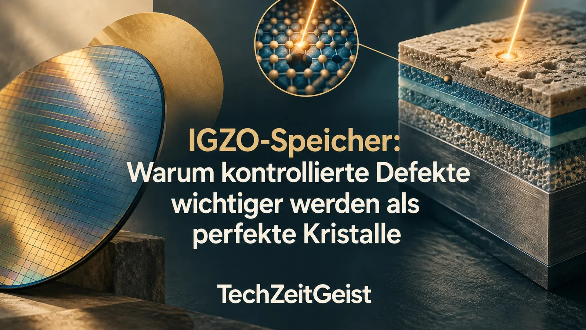 Symbolischer Oxidtransistor mit hervorgehobener Elektronenfalle