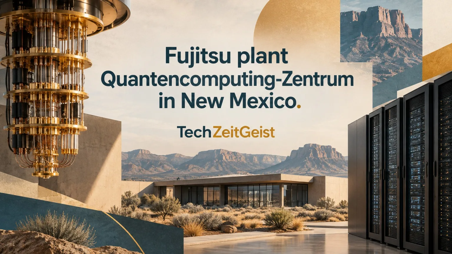 Konzeptionelle Illustration zum Thema Fujitsu plant Quantencomputing-Zentrum in New Mexico