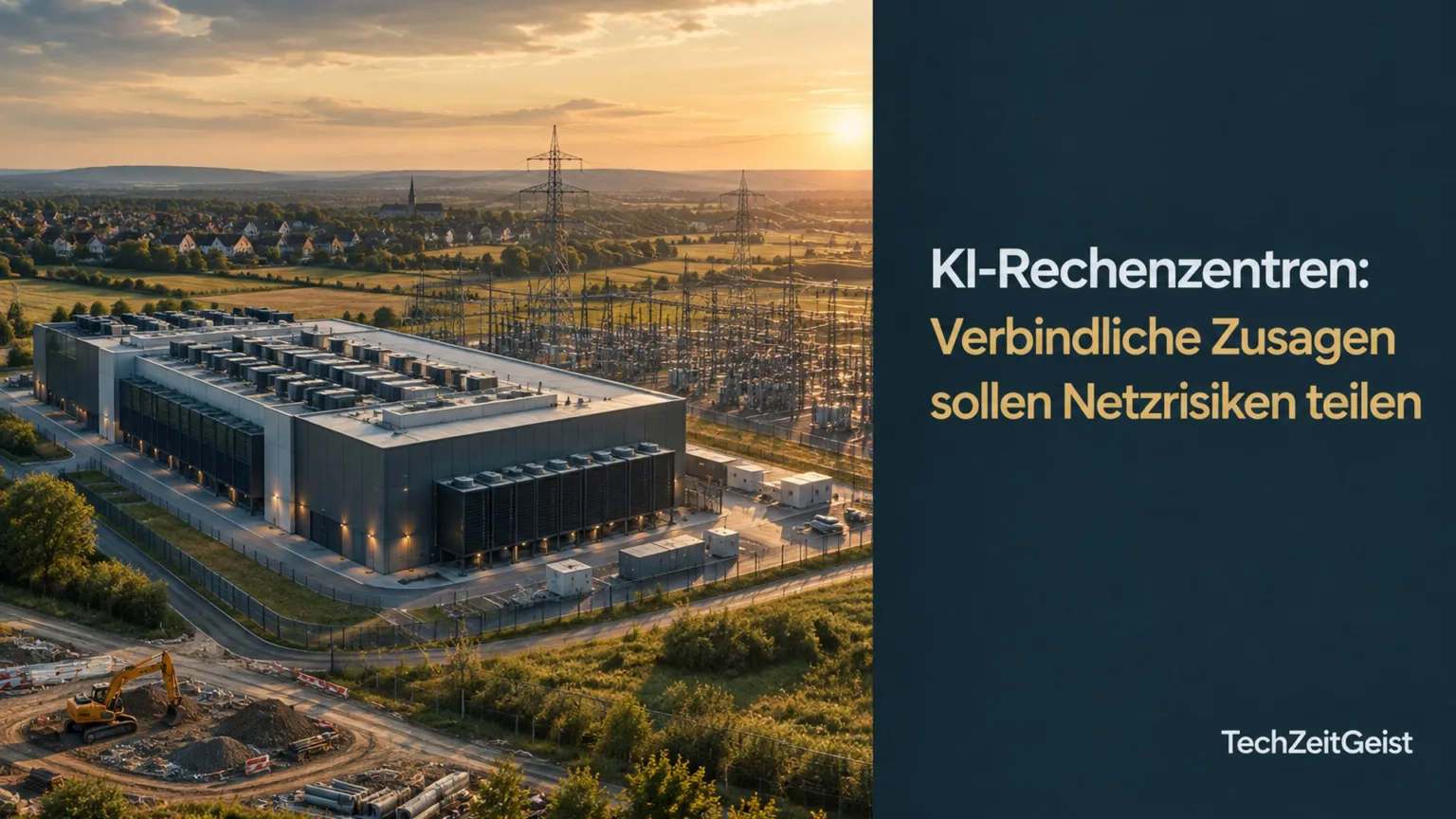 Rechenzentrum und Stromnetzanschluss
