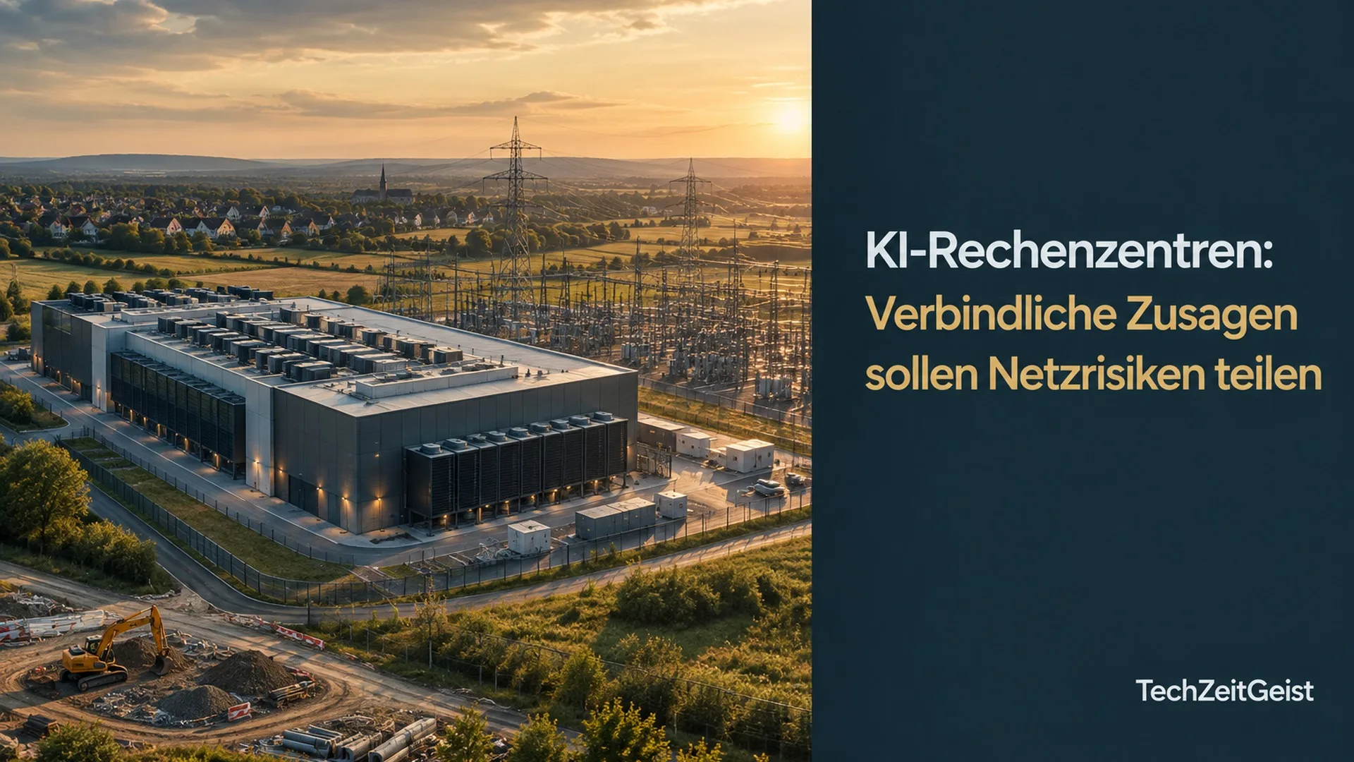 Rechenzentrum und Stromnetzanschluss