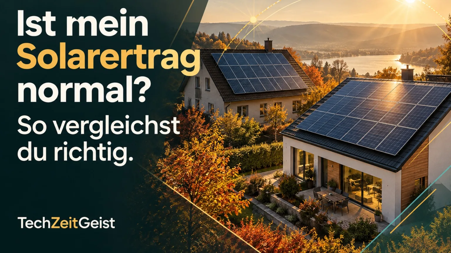 Solardächer mit der Artikelüberschrift und der Marke TechZeitGeist.