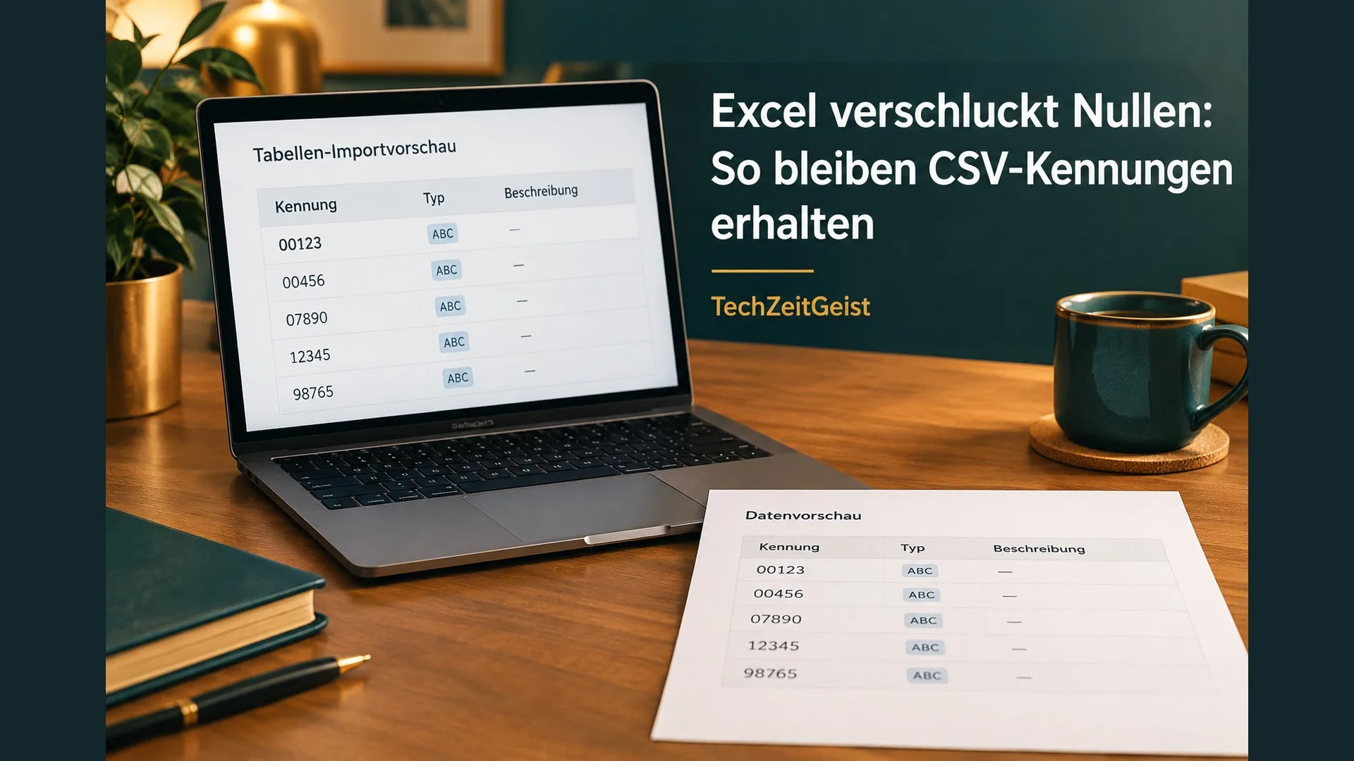 Excel verschluckt Nullen: So bleiben CSV-Kennungen erhalten