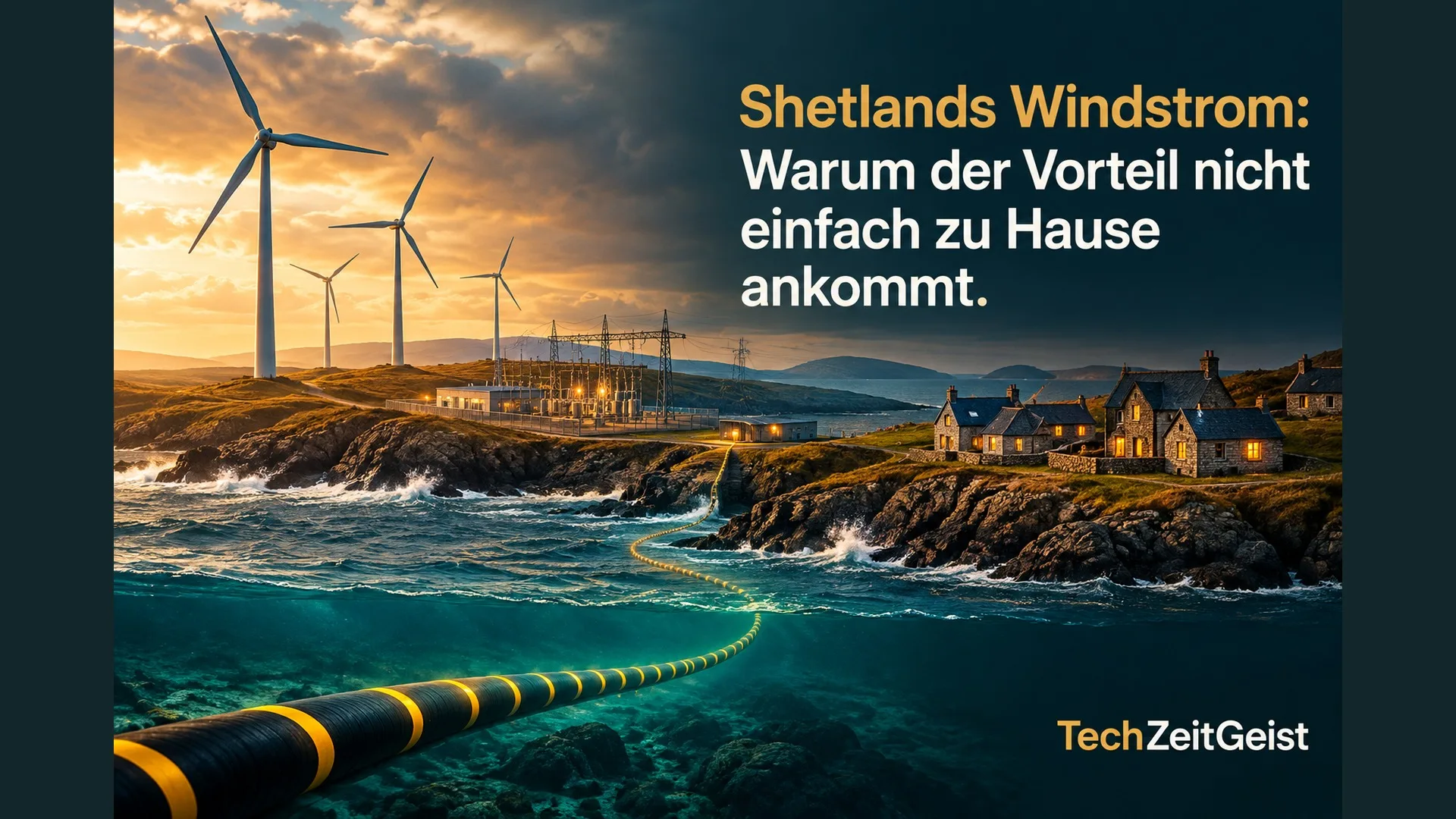 Shetlands Windstrom: Warum der Vorteil nicht einfach zu Hause ankommt.