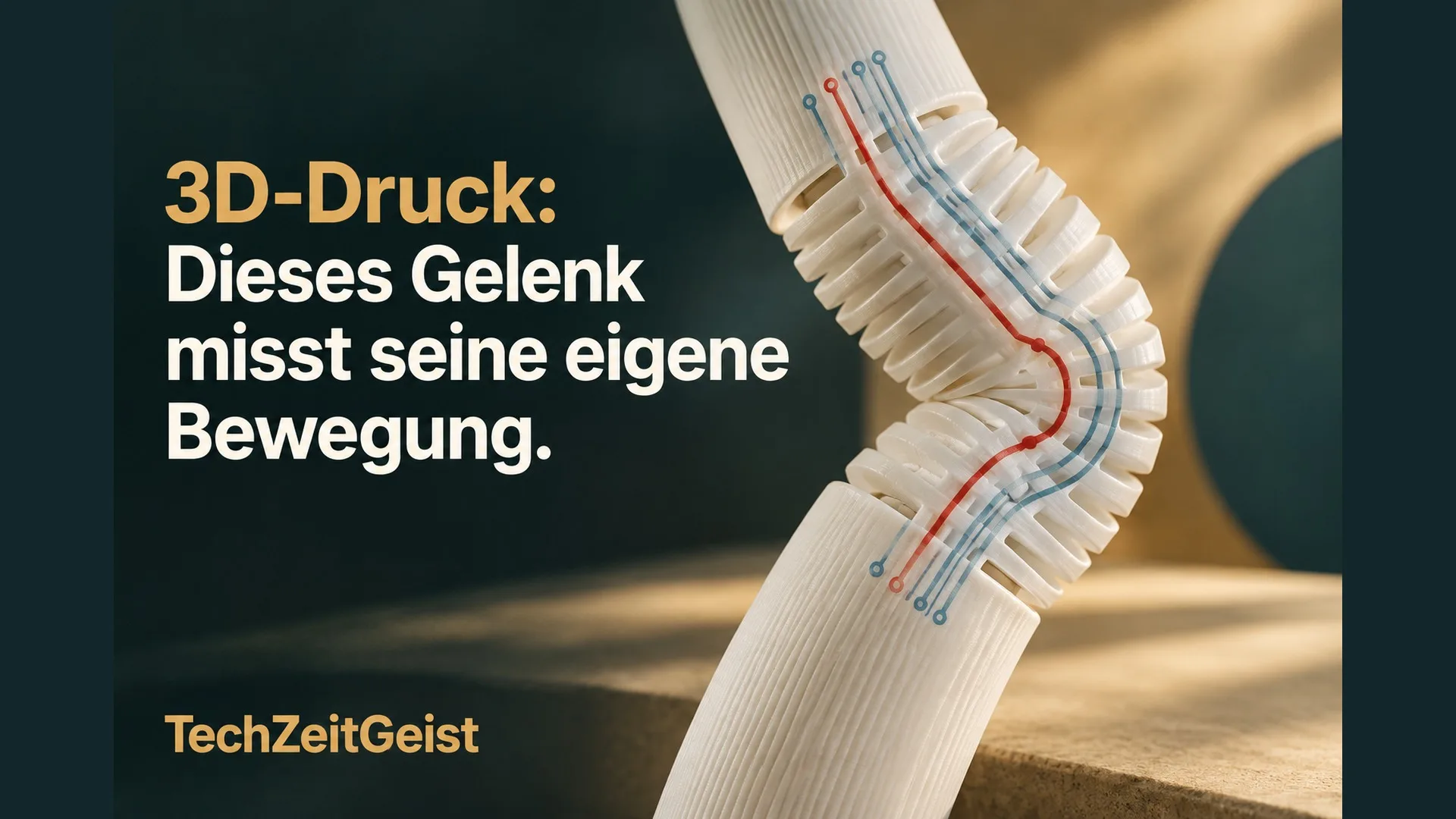 Gedrucktes Gelenk neben der Artikelüberschrift